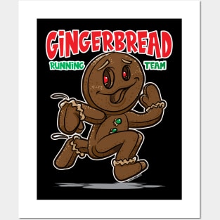 Gingerbread Running Team Posters and Art